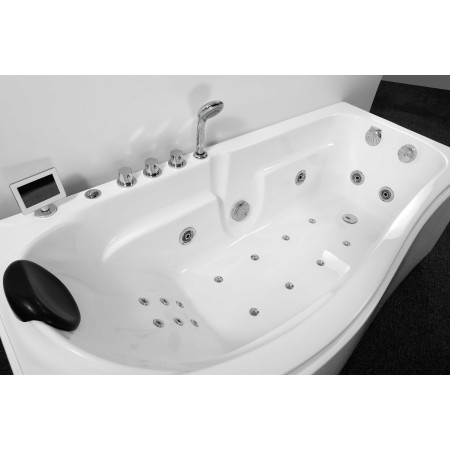 Masažinė vonia AMIL EU-018B kairinė su vandens ir oro masažu, vandens šildytuvu