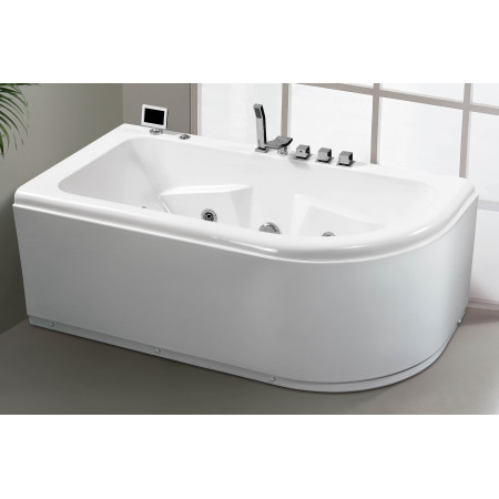 Masažinė vonia ROCO EU-023-2B kairinė su vandens ir oro masažu ir vandens šildytuvu