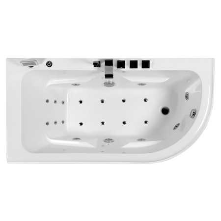 Masažinė vonia ROCO EU-023-2B kairinė su vandens ir oro masažu ir vandens šildytuvu