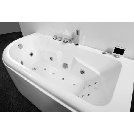 Masažinė vonia ROCO EU-023-2B dešininė su vandens ir oro masažu ir vandens šildytuvu