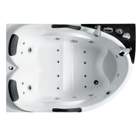 Masažinė vonia SERIN EU-026B kairinė su vandens ir oro masažu, vandens šildytuvu