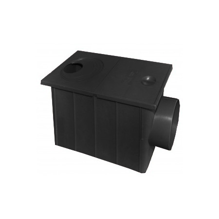 Trapas K. lietaus vand horiz. juodas