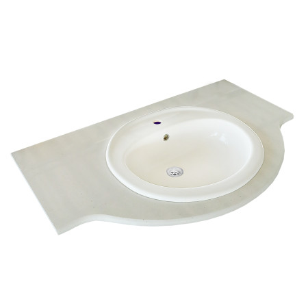 Stalviršis granito su praustuvu C0000831