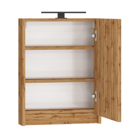 Spintelė LEOMC-50 su veidrodžiu ruda matinė pakabinama