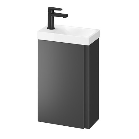 Vonios kambario spintelė su praustuvu Cersanit 885 MODUO 40 antracite