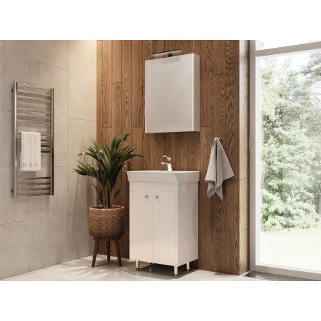 Vonios spintelė su praustuvu TN-45 balta