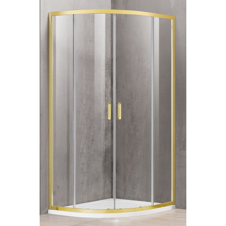 Dušo kabina A2142 90x90 GOLD skaidri be pado