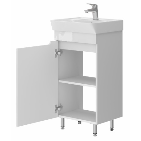 Vonios kambario spintelė su praustuvu OZON OZ-45 balta