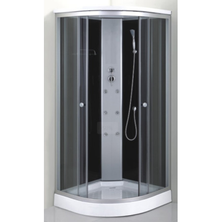 Masažinė dušo kabina TANI 45471 90x90 black/grey