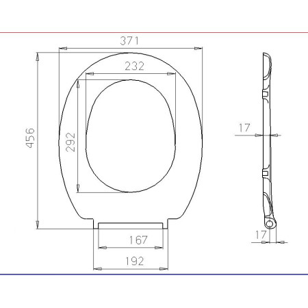 Klozeto dangtis DU01 lėtas