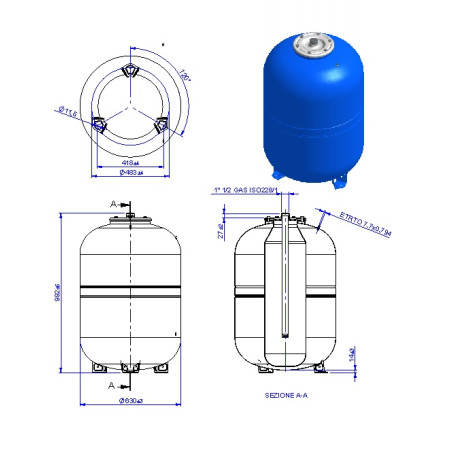 Indas Išsiplėtimo LC 250L vandentiekiui maxivarem