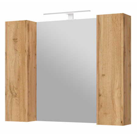 Spintelė BRONX su veidrodžiu MC-100 ruda pakabinama