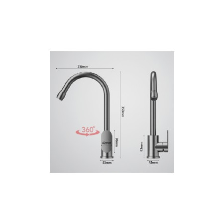 Maišytuvas virtuvinis A-22 black