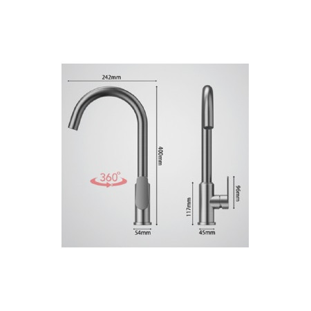 Maišytuvas virtuvinis A-32 grey