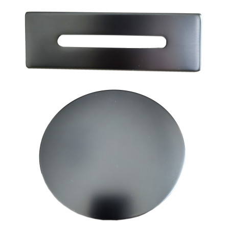 Detalė vonios sifono apdailos Gun Grey