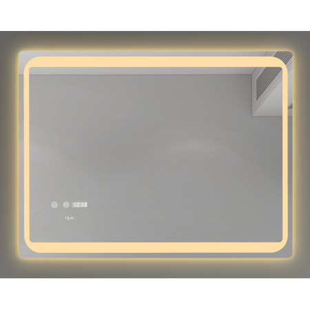 Veidrodis 45630 LED išmanus su funkcija nuo rasojimo, laikrodžiu ir termometru