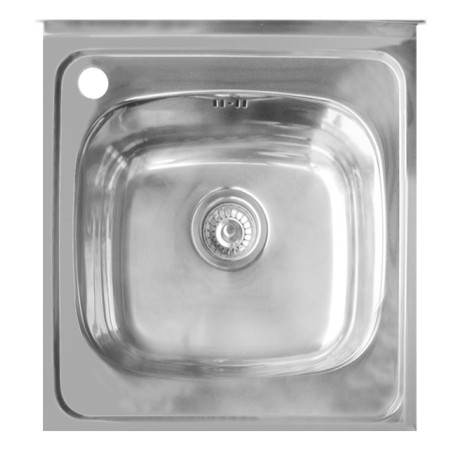 Nerūdijančio plieno plautuvė 877 kairė uždedama su sifonu