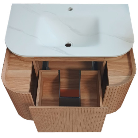 Vonios kambario spintelė su praustuvu FLORA 80 pakabinama