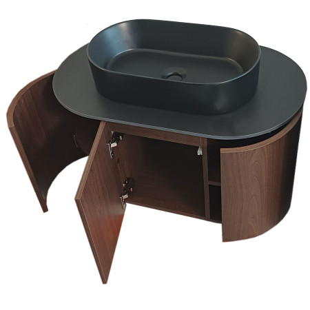 Vonios kambario spintelė su praustuvu IRIS 80 pakabinama