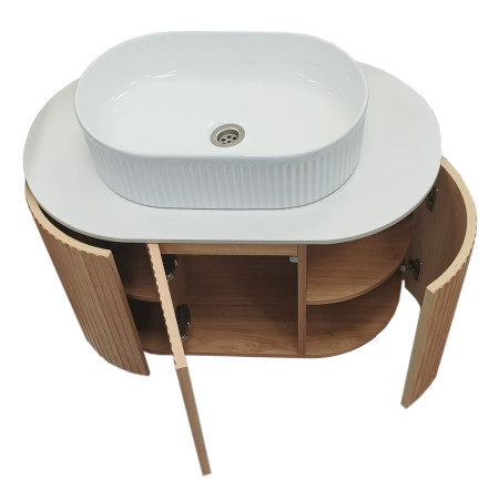 Vonios kambario spintelė su praustuvu LILY 75 pakabinama