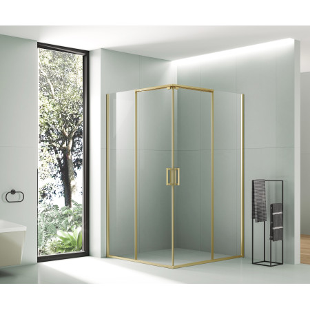 Dušo kabina AW1142 90x90 GOLD skaidri be pado