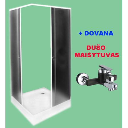 IŠPARDAVIMAS! Dušo kabina ZK90 FABRIC DOVANA dušo maišytuvas A1203