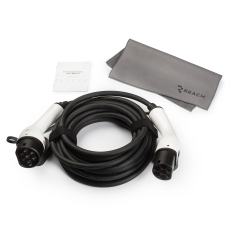 Elektromobilių įkrovimo laidas Reach EVCC1 Type2-Type2 16A 11kW 10.0m