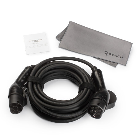 Elektromobilių įkrovimo laidas Reach EVCC4 Type2-Type2 32A 22kW 7.0m