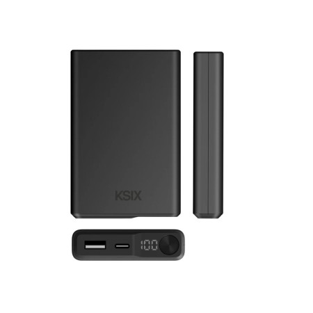 Ksix Magnetic Powerbank 10000 mAh 22,5W, Black