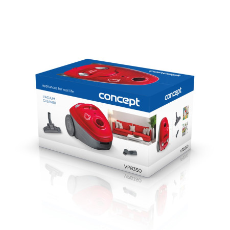 Concept VP8350 dulkių siurblys 1,8 L Cilindrinis dulkių siurblys Sausa 700 W Dulkių maišas