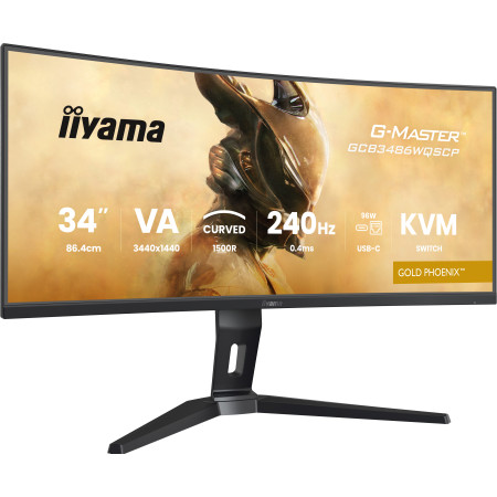 iiyama G-MASTER GCB3486WQSCP-B1 Kompiuterio monitorius 34" UltraWide Quad HD