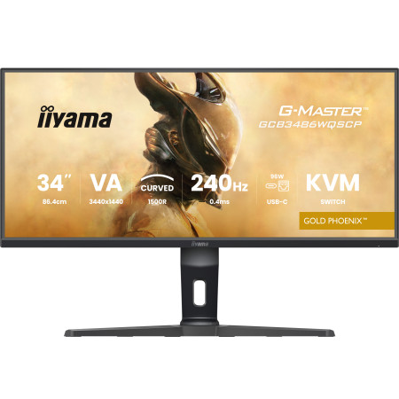 iiyama G-MASTER GCB3486WQSCP-B1 Kompiuterio monitorius 34" UltraWide Quad HD