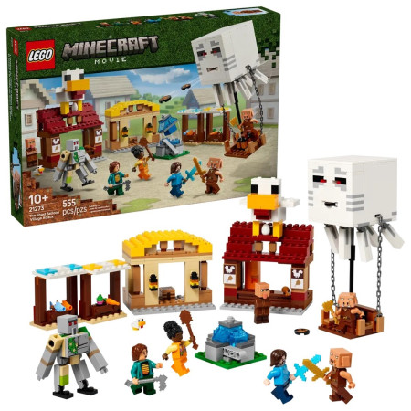 LEGO Minecraft 21273 Ghasto ataka ant kaimo