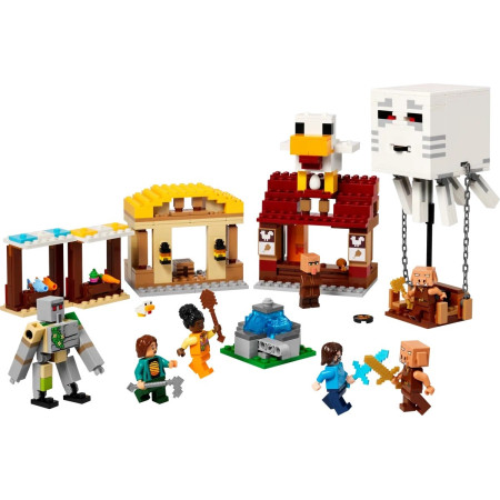 LEGO Minecraft 21273 Ghasto ataka ant kaimo
