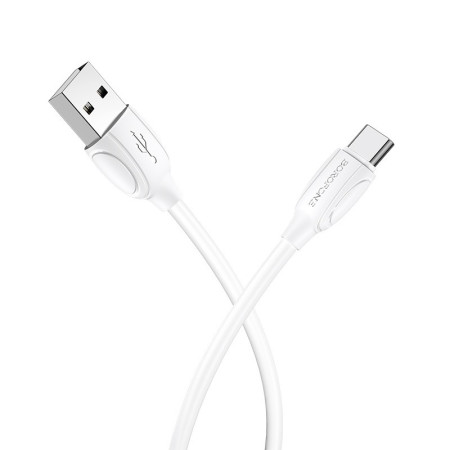 Borofone BX19 USB-A į USB-C 1.0m Kabelis Baltas