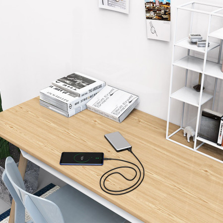 USB kabelis Borofone BX30 Type-C, 1.0m, silikoninis, juodas