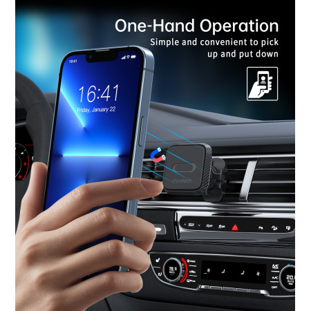 Choetech H042 automobilinis telefono laikiklis juodas