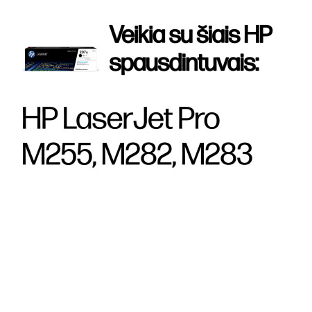HP 207A juodas originalus tonerio kasetė