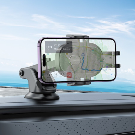 Automobilinis telefono laikiklis Borofone BH93 (prietaisų skydeliui) juodas
