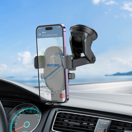 Automobilinis telefono laikiklis Borofone BH93 (prietaisų skydeliui) juodas