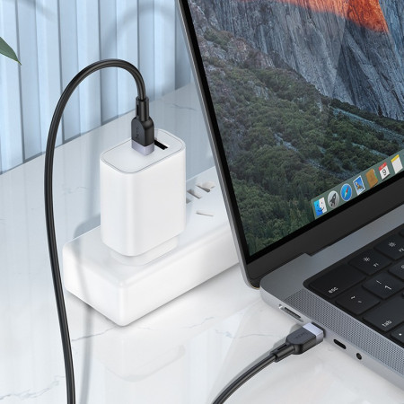 USB kabelis Hoco X109 60W USB-C 2.0m juodas