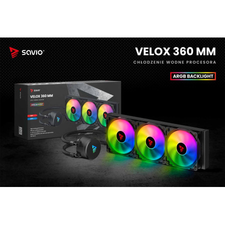Savio Velox 360 mm ARGB aušinimo sistema