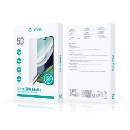 Devia Ultra Intelligent TPU Matte plėvelių rinkinys karpymo mechanizmui 50vnt.
