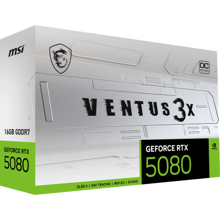 MSI VENTUS GeForce RTX 5080 16GB vaizdo plokštė