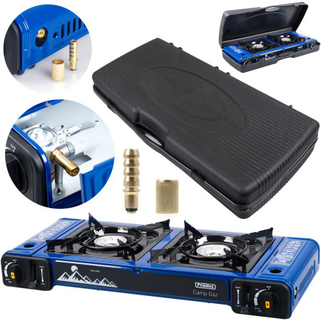 Dujinė lauko viryklė PROMIS su 2 degikliais