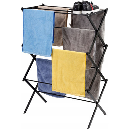 PROMIS TORINO skalbinių džiovykla, vertikali, juoda