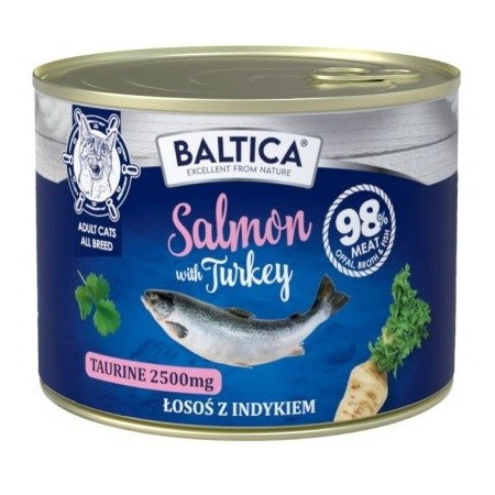 BALTICA EXCELLENT Karma mokra kot Salmon with Turkey - 185g