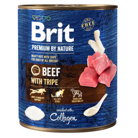 BRIT Premium by Nature Jautiena su Tripe - Šlapias maistas šunims - 800 g