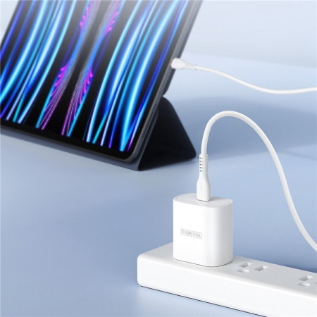 Įkroviklis DUZZONA T6 25W USB-C baltas