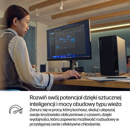 HP ProDesk 4 Tower G1i Kompiuteris su Intel Core Ultra 5 225 16 GB DDR5 512 GB SSD Windows 11 Pro Juodas